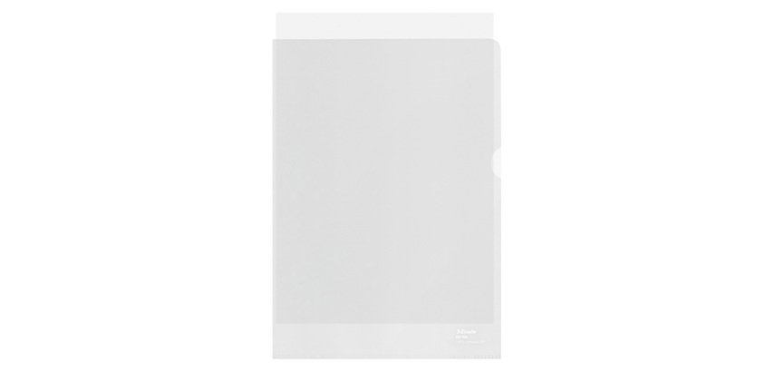 Buste a ''L'' Esselte De Luxe 100% riciclate antiriflesso 22x30cm 100 unità
