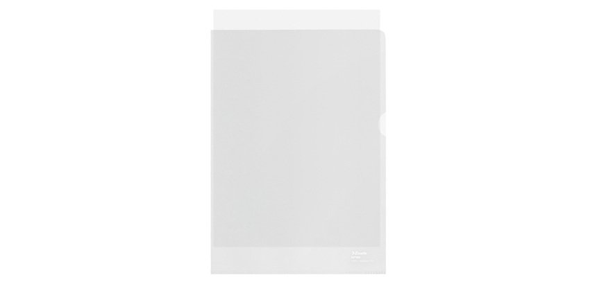 Buste a ''L'' Esselte De Luxe 100% riciclate antiriflesso 22x30cm 100 unità