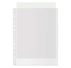 Buste a perforazione Universale 100% riciclate Esselte Deluxe 22 x 30 cm trasparente polipropilene finitura goffrata a buccia d'arancia spessore alto 100 unità