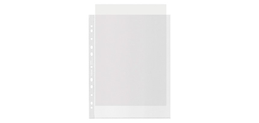 Buste a perforazione Universale 100% riciclate Esselte Deluxe 22 x 30 cm trasparente polipropilene finitura goffrata a buccia d'arancia spessore alto 100 unità