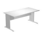 Desk with L-shaped legs in melamine-metal d 80 x h 72 cm