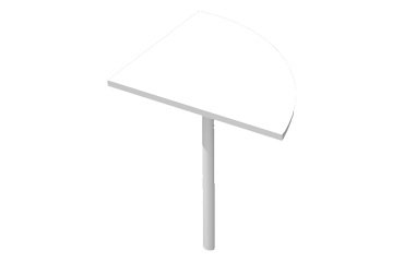 Angolare 800 x 800 mm per unire due scrivanie