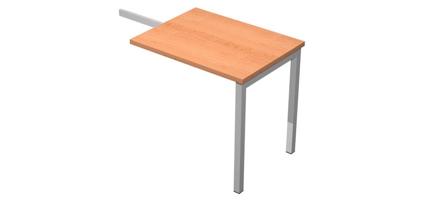 Allungo con gamba a ponte Team work l 800 x p 600 mm