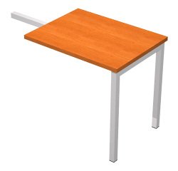 Allungo con gamba a ponte Team work l 800 x p 600 mm