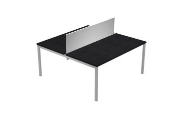 Aluminum gray bench partition panel