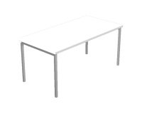 Team Work metal bridge leg desk, 80 x 74.5 cm high