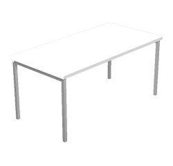 Team Work metal bridge leg desk, 80 x 74.5 cm high