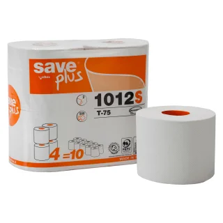Carta igienica in rotolo Save Plus, 2 veli, Goffrata, Bianco (confezione 10  rotoli) - Carta Igienica