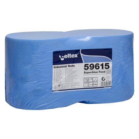 Rotolo industriale celtex Superblue food 3 veli 2 unità da 500 strappi