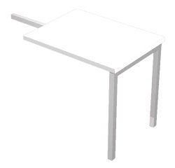 Allungo con gamba a ponte Team work l 800 x p 600 mm