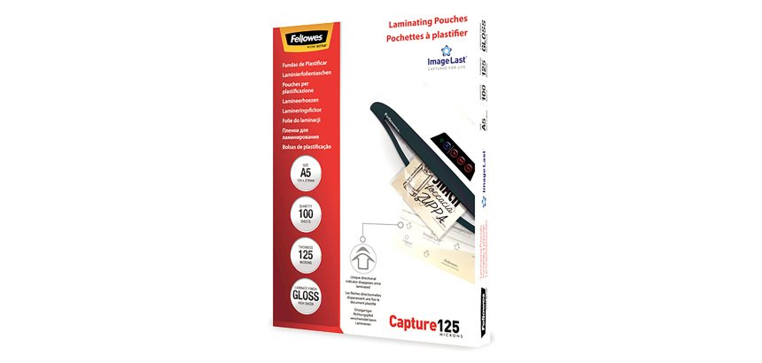 Buste Pouches per plastificazione A5 125 micron finitura lucida in conf. da 100 pz