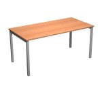 Scrivania operativa con gamba metallica a ponte Team Work p 80 x h 74,5 cm