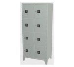 Armadio casellario 8 posti Grigio 810 x 500 x 1.800 mm