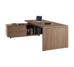 Scrivania manageriale Florida p 90 x h 74 cm con mobile di servizio portante reversibile