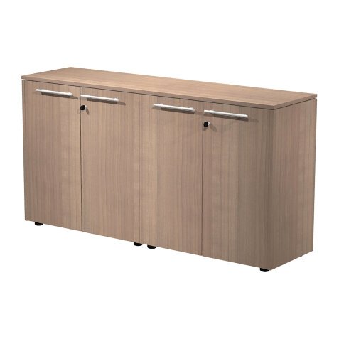 Mobile basso archivio 1 ripiano con ante in legno Artexport Florida / Florida 4 Noce Arabis 163 x 43 x 81,4 cm