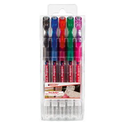 Penna gel edding 2185 extra fine 0.7 mm nero, blu, rosso, verde, rosa 5 unità