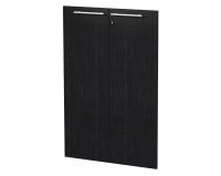 Coppia ante medi in legno per mobili linea Florida e Florida 4 colore nero
