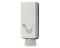 Dispenser per carta igienica interfogliata Celtex Magamini bianco