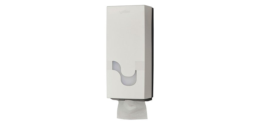 Dispenser per carta igienica interfogliata Celtex Magamini bianco