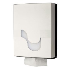 Dispenser per asciugamani piegati a V, C, I, ZZ, Celtex Megamini bianco