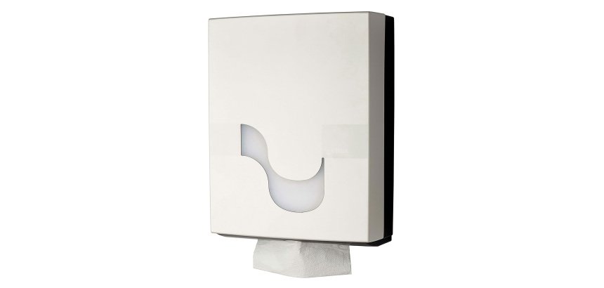 Dispenser per asciugamani piegati a V, C, I, ZZ, Celtex Megamini bianco