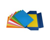 Cartelline 3 lembi Bruneau Bristol bianco 25 unità