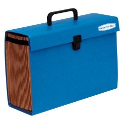 Valigetta Organizer 19 tasche espandibile Fellowes Bankers Box Handyfile A4 colore blu