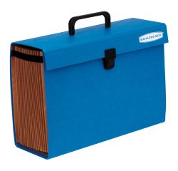 Valigetta Organizer 19 tasche espandibile Fellowes Bankers Box Handyfile A4 colore blu