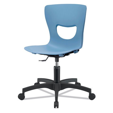 Sedia SMART OFFICE monoscocca azzurro
