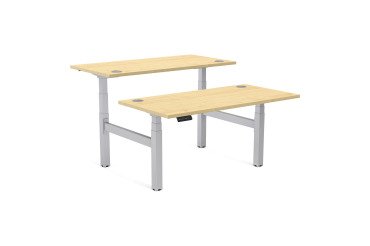 Scrivania Fellowes Cambio doppia ad altezza regolabile Acero 1.400 x 1.750 x 1.305 mm