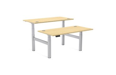 Scrivania Fellowes Cambio doppia ad altezza regolabile Acero 1.400 x 1.750 x 1.305 mm