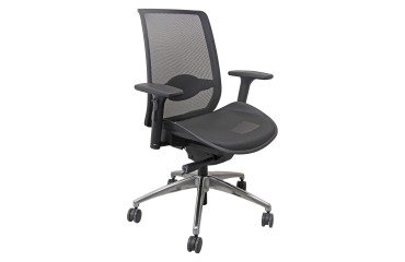 Sedia girevole operativa UNISIT TOUR21 PRO Poliestere nero