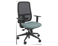 Sedia semidirezionale ergonomica Roma Blaze Unisit con braccioli 1D inclusi