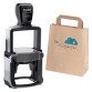 Kit timbro personalizzabile 52045 multicolor/avana + 200 eco sacchetti in carta XL