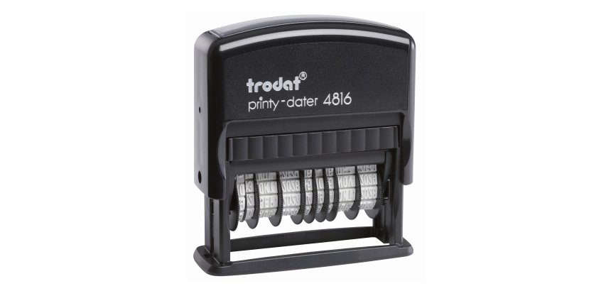 Datario personalizzabile Trodat PRINTY 4816 PL nero