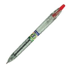 Penna a sfera a scatto Pilot BeGreen B2P Ecoball tratto medio rosso 10 unità