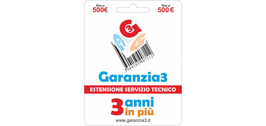 Estensione del servizio tecnico Garanzia3 fino a 500 euro
