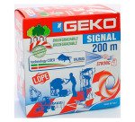 Nastro segnaletico Geko rosso e bianco, 70 mm x 200 m