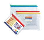 Buste con zip ErichKrause 2937 A5 trasparente pvc 12 unità
