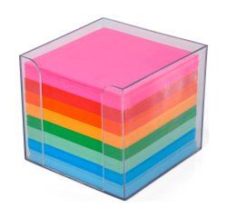 Cubo per appunti non collato con contenitore Assortiti 800 fogli