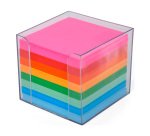 Cubo per appunti non collato con contenitore Assortiti 800 fogli