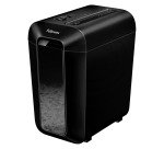 Distruggidocumenti Fellowes LX65 taglio a frammento livello di sicurezza P4 - 10 Fogli - nero