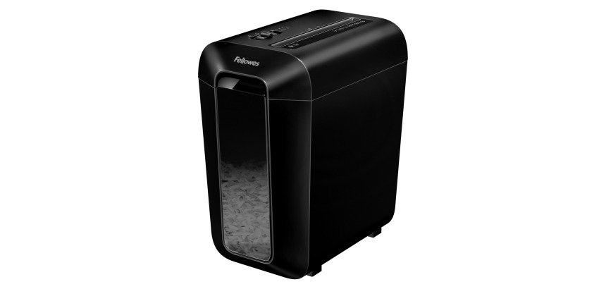 Distruggidocumenti Fellowes LX65 taglio a frammento livello di sicurezza P4 - 10 Fogli - nero