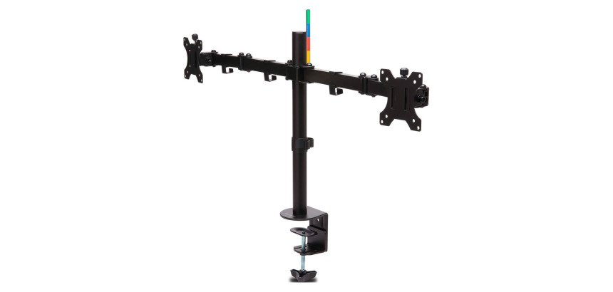 KENSINGTON Braccio porta monitor doppio ergonomico ed estensibile SmartFit®, fino a 32”, nero