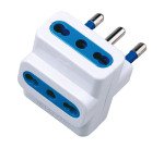 Adattatore triplo spina 16A, 3 prese 10/16A bipasso