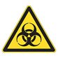 Etichetta adesiva pericolo biologico EN ISO 7010 Cartelli Segnalatori 5 unità