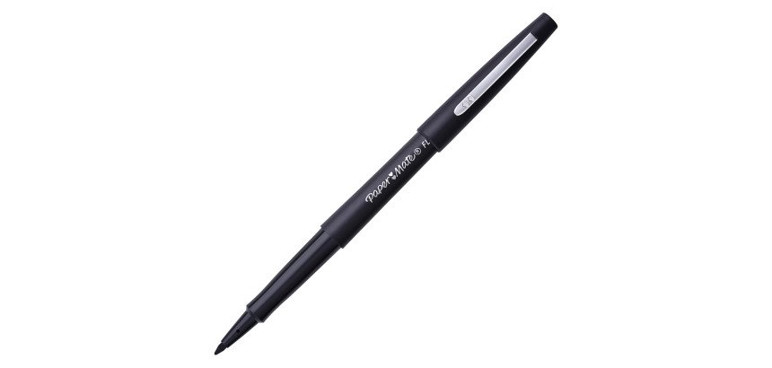 PaperMate Fineliner Pen Flair Black Medium 0.7 mm Pack of 12