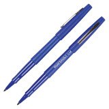 Penne punta sintetica Paper Mate Nylon Flair blu 12 pezzi