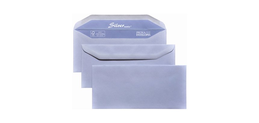 Buste Pigna 80 g/m² bianco senza finestra gommata 500 unità