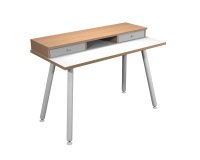 En_workstation con rialzo bianco rovere  dl